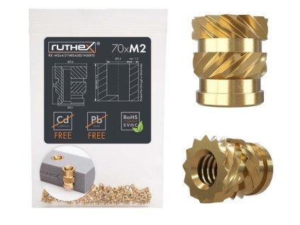 Ruthex M2 závitová vložka - 70ks