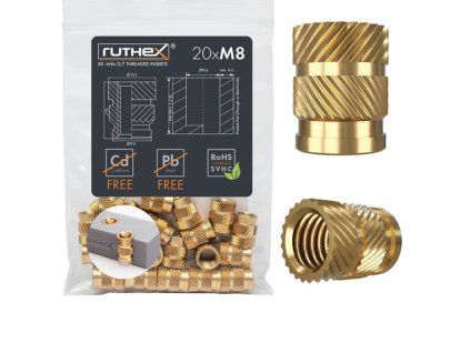 Ruthex M8 závitová vložka - 20ks