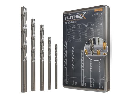 Ruthex Sada vrtáků pro závitové vložky