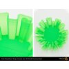 PLA Extrafill Luminous Green Filament2print Wavy Bowl