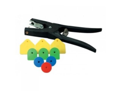 Známky ušní Merko M9, pro prasnice, jednotlivé díly