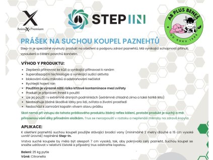 STEP-IN - prášek na suchou koupel paznehtů - 25 kg