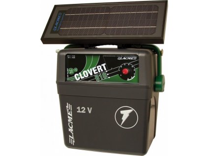 Akumulátorový zdroj CLOVERT B10, 1J 12V se solárním panelem 6W pro ele