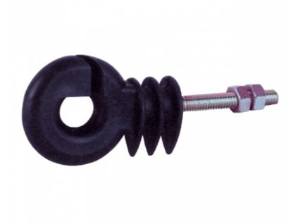 Izolátor kruhový distanční pro elektrický ohradník, se závitem M6 a maticemi