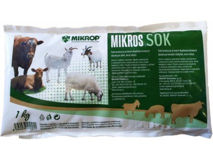 MIKROS SOK - doplňkové krmivo minerální 1kg