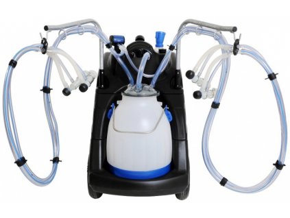 Mobilní ekologické dojící zařízení pro 2 ovce, klasické provedení