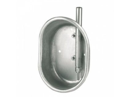 Napáječka misková, nerezová, pro výkrm, 19 x 27 x 11 cm