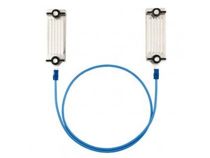 Propojovací kabel na pásku s nerez svorkami pro elektrický ohradník