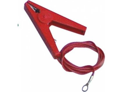Přípojný kabel s krokosvorkou červený pro elektrický ohradník