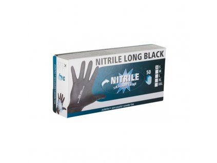 Rukavice nitrilové Milkmaster černé, 30 cm
