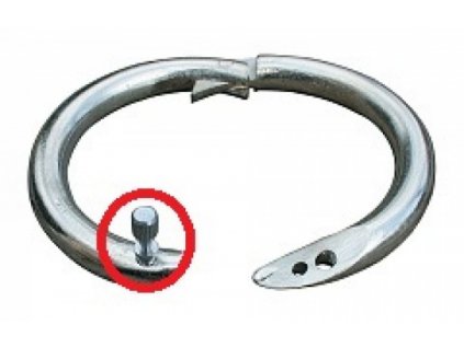 Šroubek náhradní pro kroužek nosní Top 52-54 mm, poniklovaný