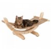 Lehátko houpací SIESTA II, lněná houpačka pro kočky 61x37x329 cm