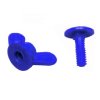 Šroub plastový s křídlovou matkou - modrý