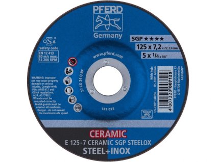 Brúsny kotúč 125x7,2x22,23, CERAMIC SGP STEELOX