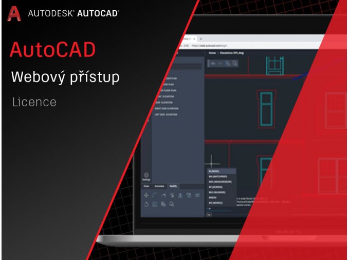 AutoCAD web aplikace cena licence