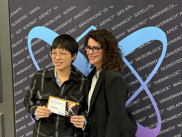 Výherce jednodenního 1:1 kurzu gravírování s Veronikou