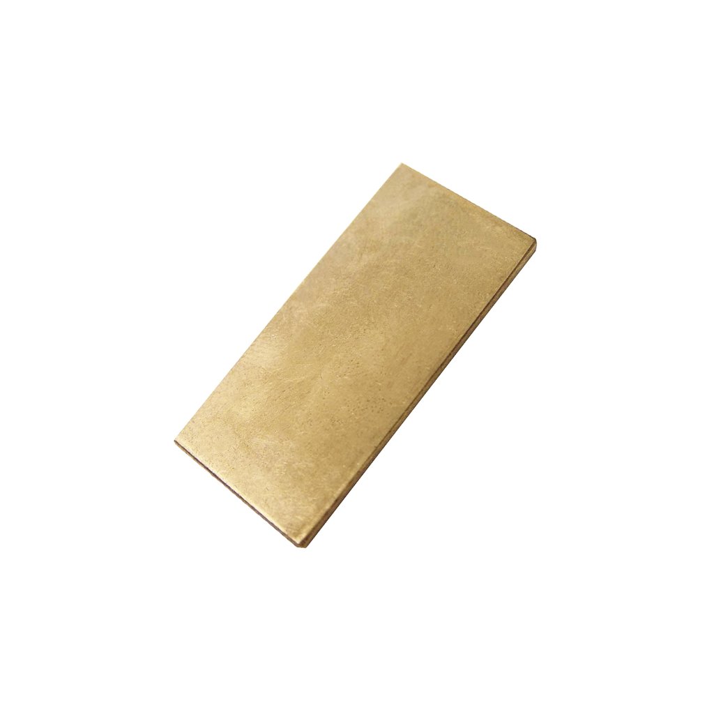 Cvičné desky 25,4 × 50,8 mm, polotvrdá mosaz