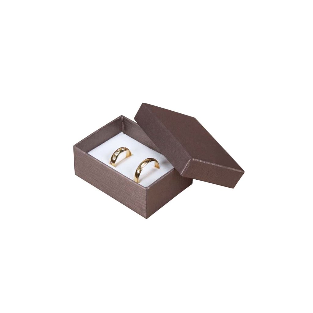 TINA Small Set Jewellery Box - Brown, 48 x 68 mm