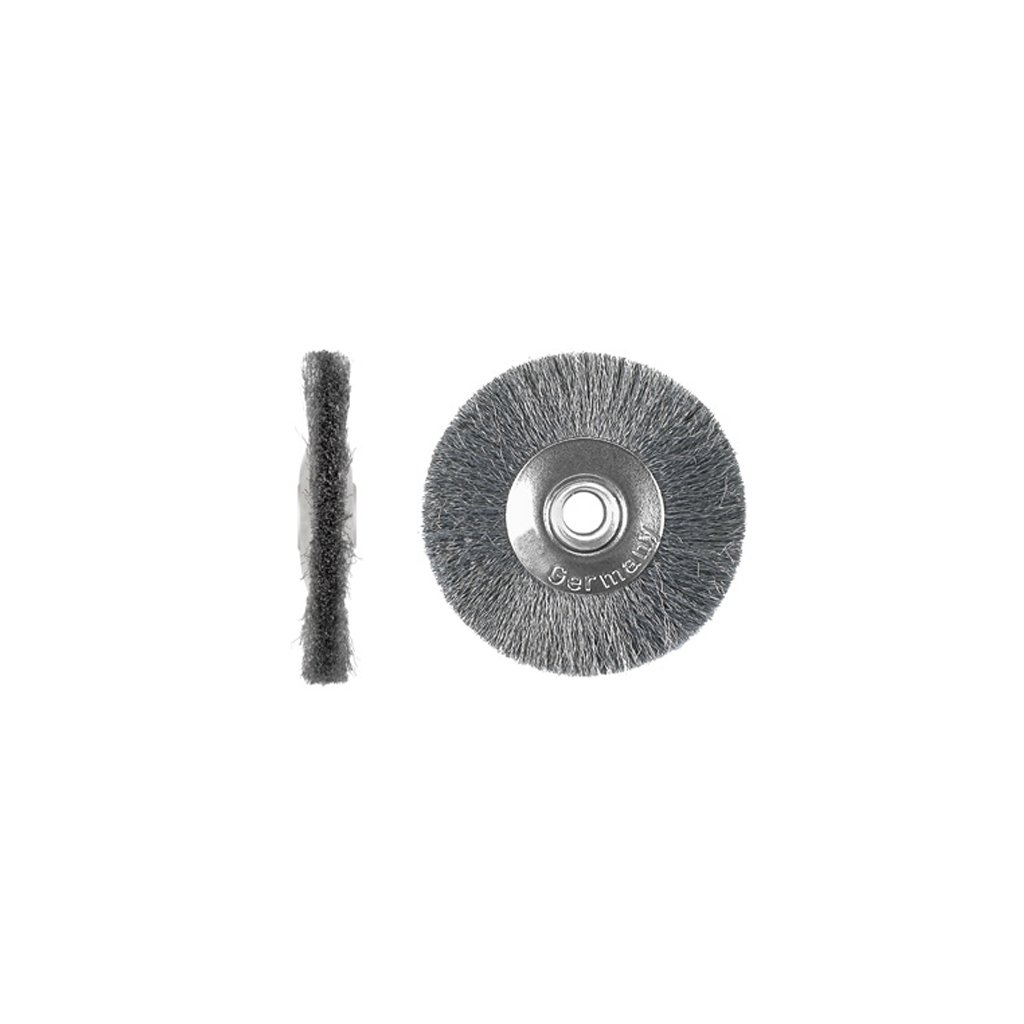Slimline brush metal hub, steel crimped 50 mm, 0,10 mm