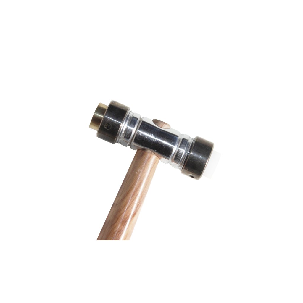 Kladívko oboustranné, teflon, mosaz, guma, pr. hlavy 14 mm