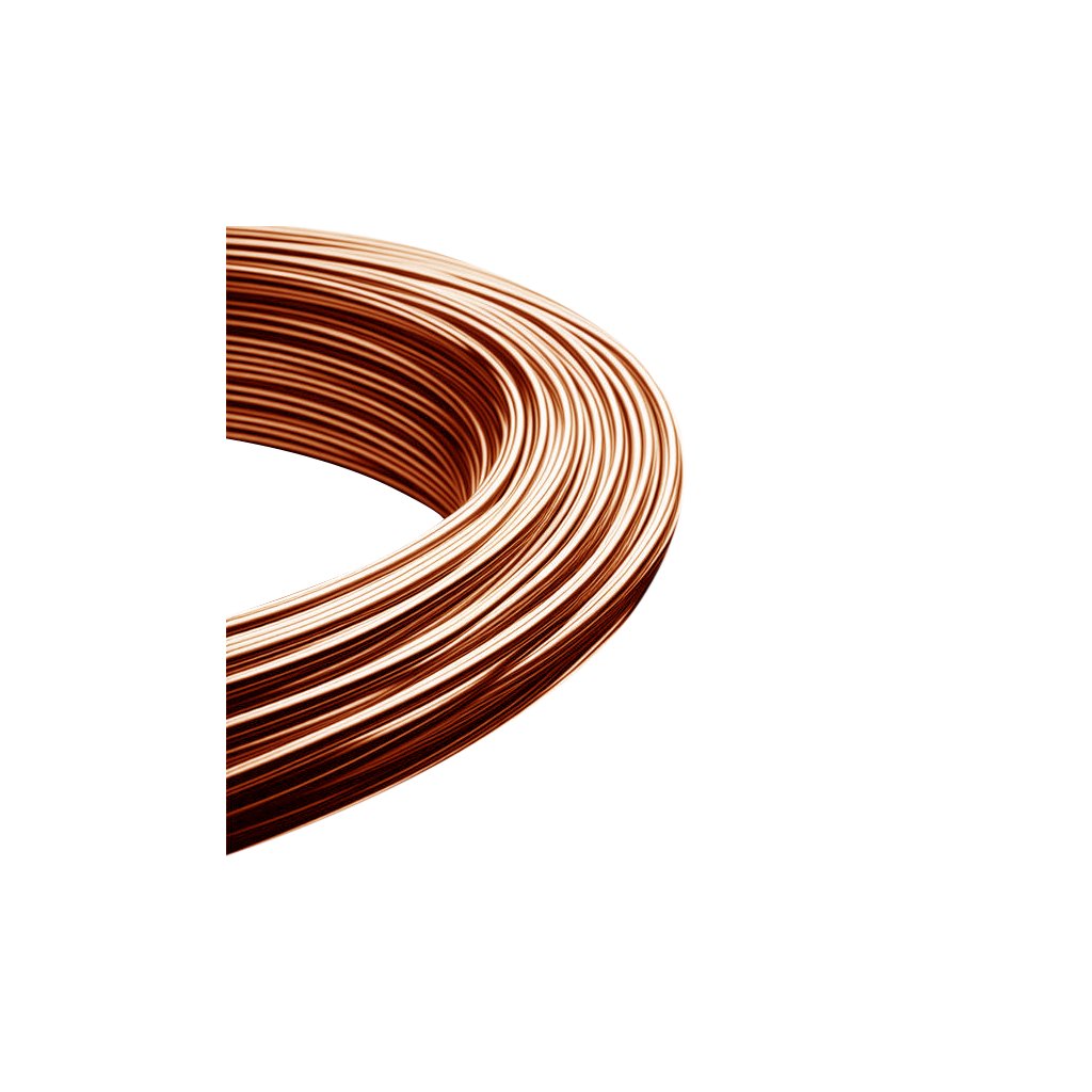 Měděný drát nelakovaný 2 mm (5 m)