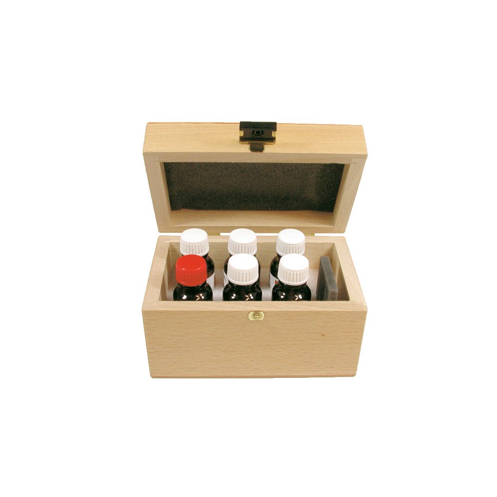 Sada zkušebních kyselin na drahé kovy s testovacím kamenem