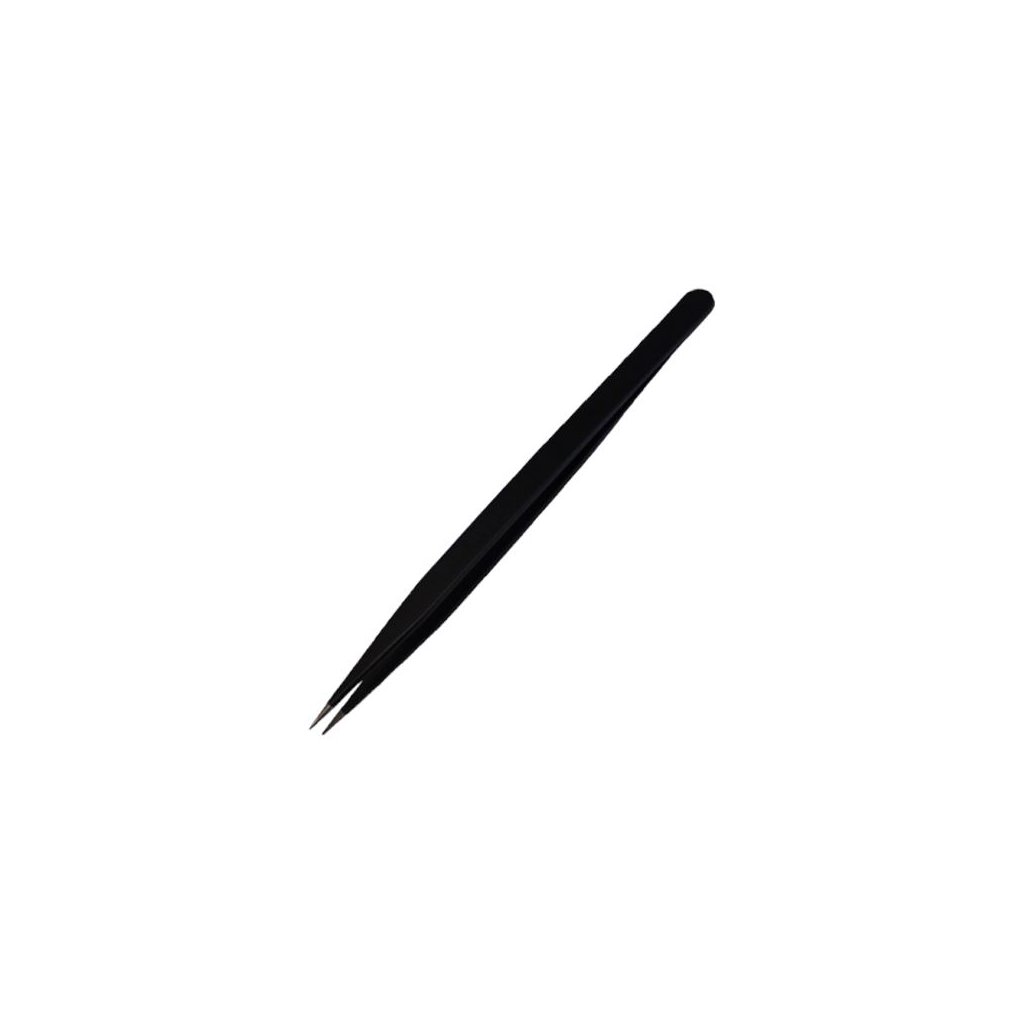 Černá titanová pinzeta na diamanty, 160 mm