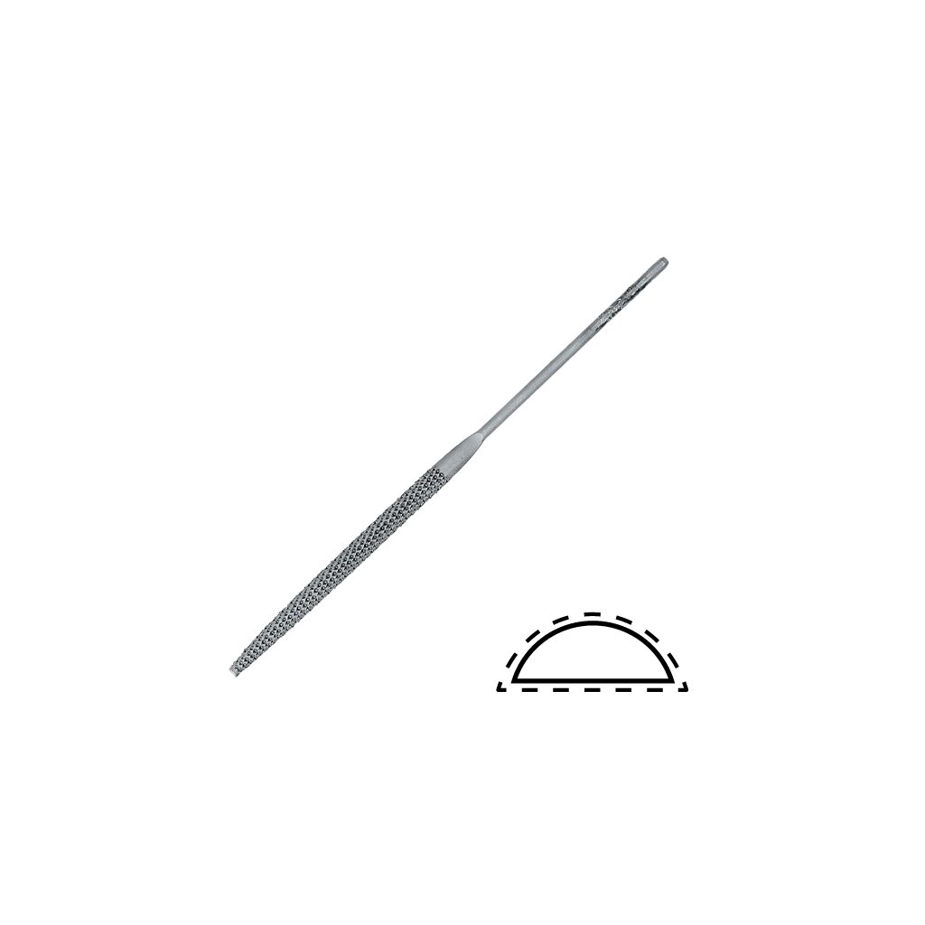 Pilník na vosk, půlkulatý, 140 mm