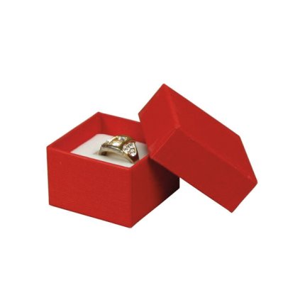 LENA prsten 42x42 mm - ČERVENÁ