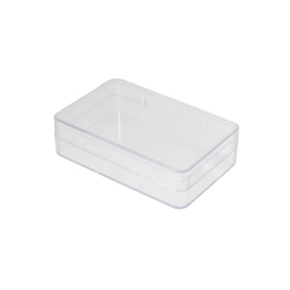 Plastic box, empty, 5,5 x 3,5 x 2 cm