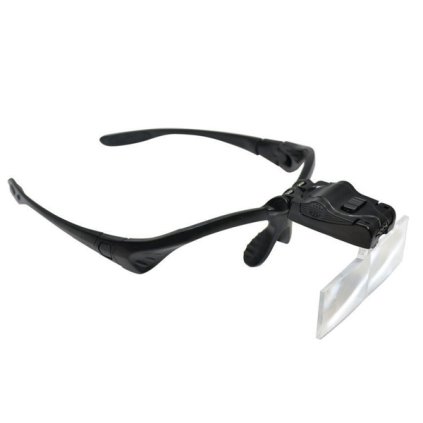 Náhlavní lupa s LED osvětlením, 1x-3,5x