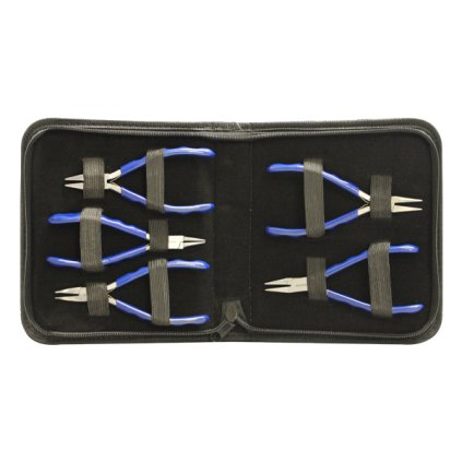 5 Pieces Pliers Kit with PVC Handle, size 140 mm