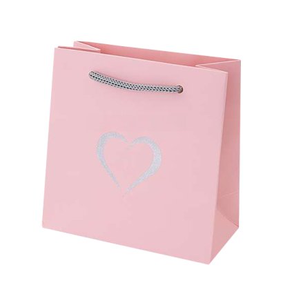 SOFIA Paper Bag Heart, 12 x 12 x 6 cm