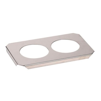 Stainless-steel cover for 2 glass beaker with rubber ring (Elmasonic 30/40)