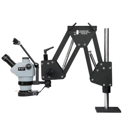 Zlatnický mikroskop Durston T60 včetně stojanu a LED osvětlení
