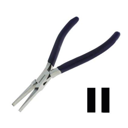 Kleště ploché úzké prodloužené, izolované, 130 mm