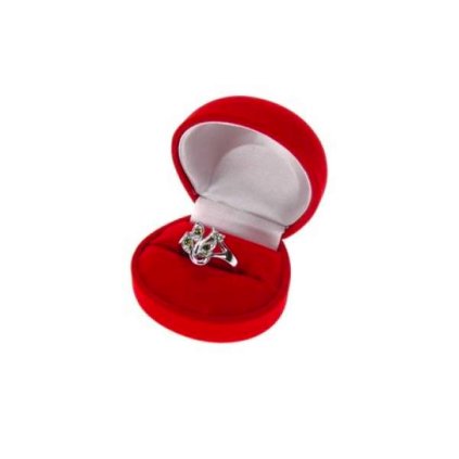 ANA Ring Jewellery Box - Red, 50x40 mm