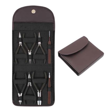 Beader´s Tools Set (8 pcs), Chocolate