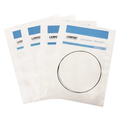 Welding wire Au 18ct white, diam. 0,25 mm, 50 cm, Au750Pd