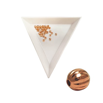 Kulička měděná leštěná 3 mm (K3), cca 29 ks