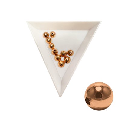 Kulička měděná leštěná 8 mm (K8), cca 10 ks