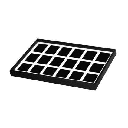Universal black presentation tray