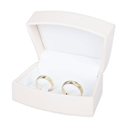 ARTE Wedding Rings Jewellery Box Ecru 82 x 45 mm