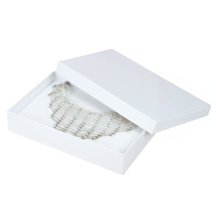 TINA Neckalce Jewellery Box - White, 102 x 152 mm