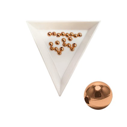 Kulička měděná leštěná 4,5 mm (K45), cca 20 ks