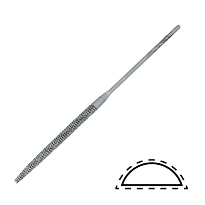 Pilník na vosk, půlkulatý, 140 mm