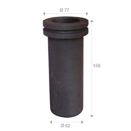 Grafitový kelímek pro tavicí el. pec, 3 kg