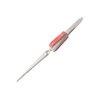 Cross Lock Straight Tweezer with Fiber Grips, 6-1/2"