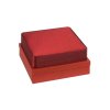 SATIN Necklace Jewellery Box - Burgundy, 180x184 mm