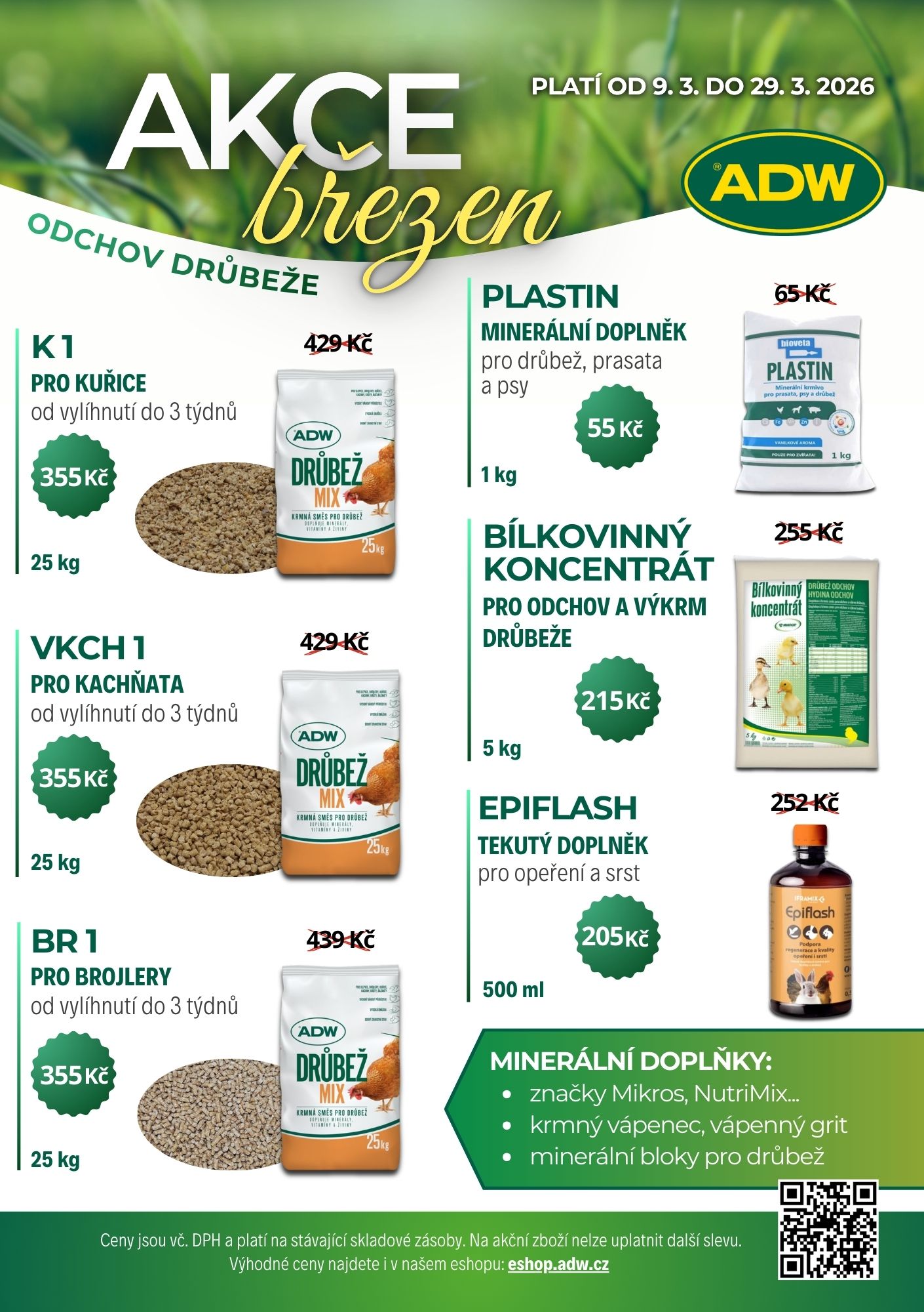 Akční leták odchov drůbeže